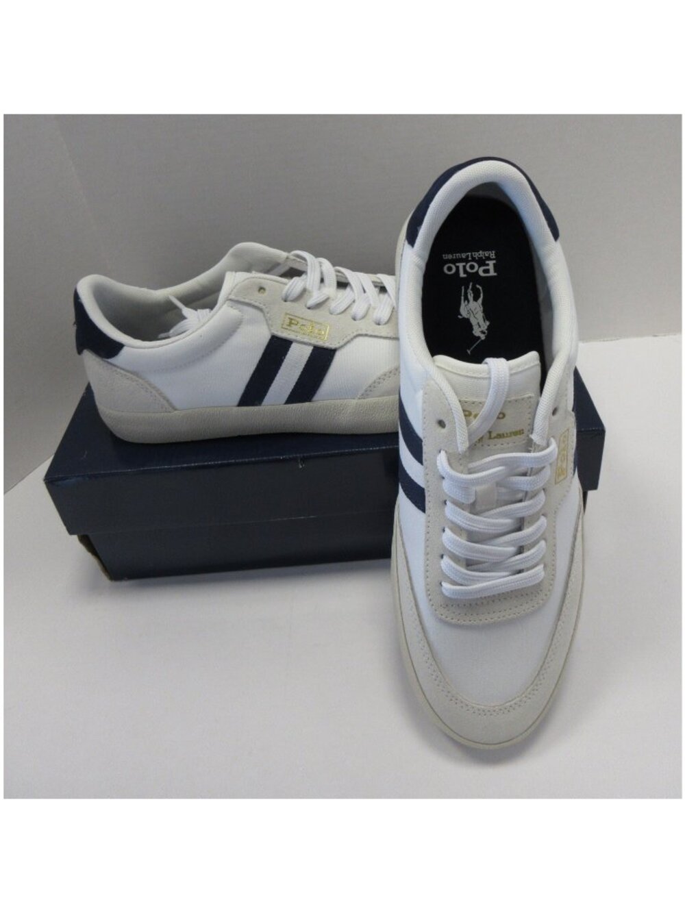 Polo Ralph Lauren Sneakers 11 D Court VLC Suede Cow Leather Low Top